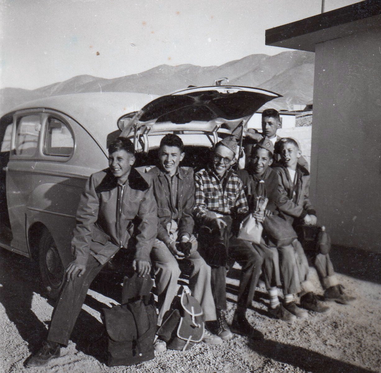{}{ The First Boy Scout Troop from Chuquicamata};{@Date: 1954 or 1955};{@Place: Chuquicamata};{ Chile};{@Author:Charles and Clarence Fisk Godoy Modified: May 18};{2021};{*NOP*};{Alex Kochergin};{Arturo Leon};{Cristian Raventos Godoy};{Gaston Pasut};{George Raventos Godoy};{Glen Wyman};{Leonard Bolich};{eTg};{[ATHR]Charles and Clarence Fisk Godoy  Modified: May 18,2021