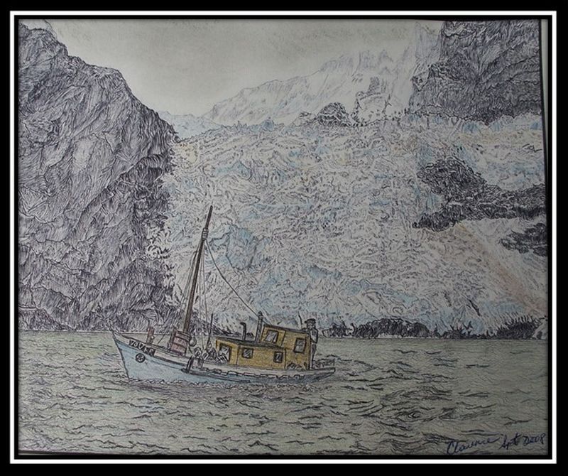 {}{El Glaciar en la Laguna San Rafael};{@Place:Chile};{*PIC*};{[|] Dibujos de Clarence Fisk};{Glaciar San Rafael};{Goleta};{eTg};{[ATHR]Clarence Fisk ll] Modified: May 15,2024